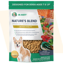 Load image into Gallery viewer, Dr. Marty Nature's Blend For Active Vitality Seniors Freeze Dried Raw Dog Food, 16 oz Bag