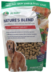 Dr. Marty Natures Blend Radiant Select Freeze Dried Raw Dog Food 16 Oz Bag